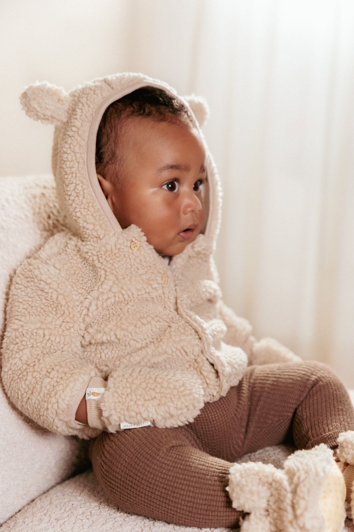 Teddy Cardigan Sand