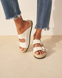 Organic Hemp Nordic Sandals La Havana White