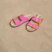 Suede Nordic Sandals Venice Bold Pink / Sunset Orange