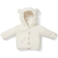 Teddy Jacket Baby Bunny White