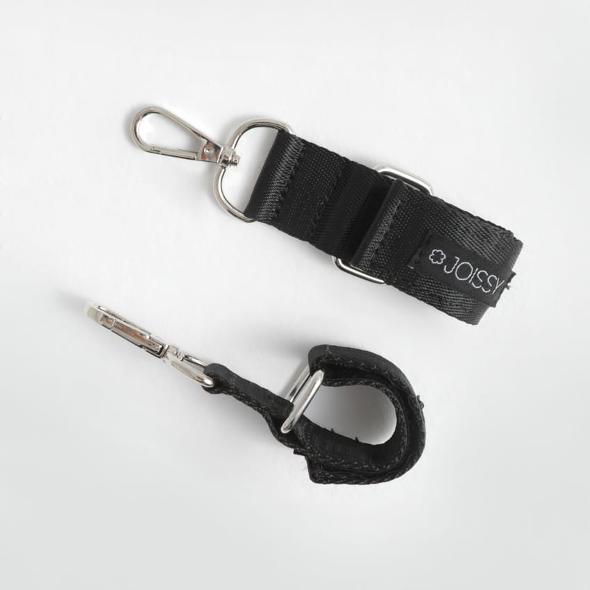 Up Black Silver Stroller Clip