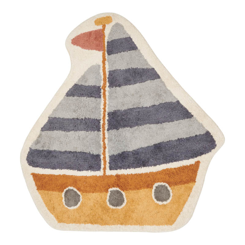 Rug Boat Blue 105x120 cm