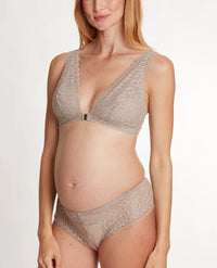 Maternity and nursing bra Bliss taupe