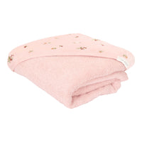 Hooded embroidered towel Blossom 100x100cm