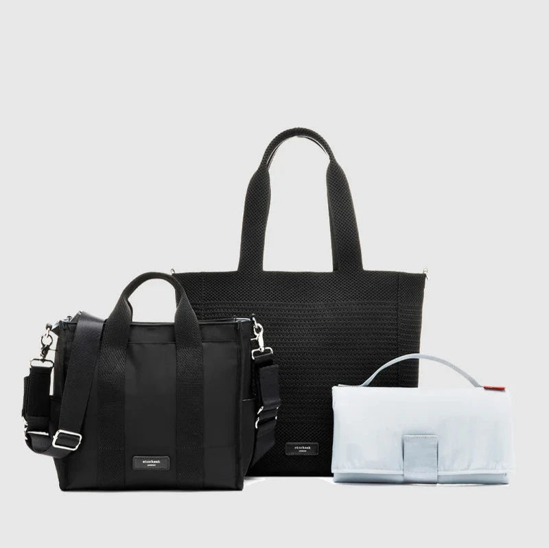 Thea Tote & Compact Changing Bag Black