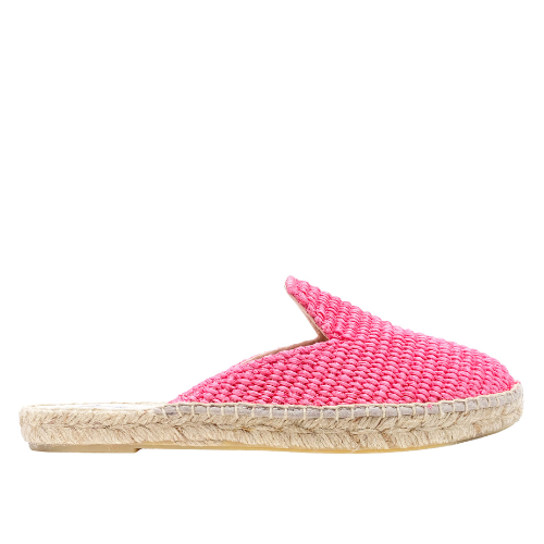 Suede Mules Hamptons Bold Pink