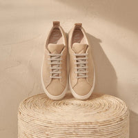 Cotton Chevron Sneakers Yucatan Natural