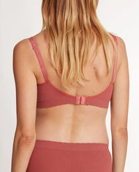 Zo√© terracotta pregnancy and nursing bra