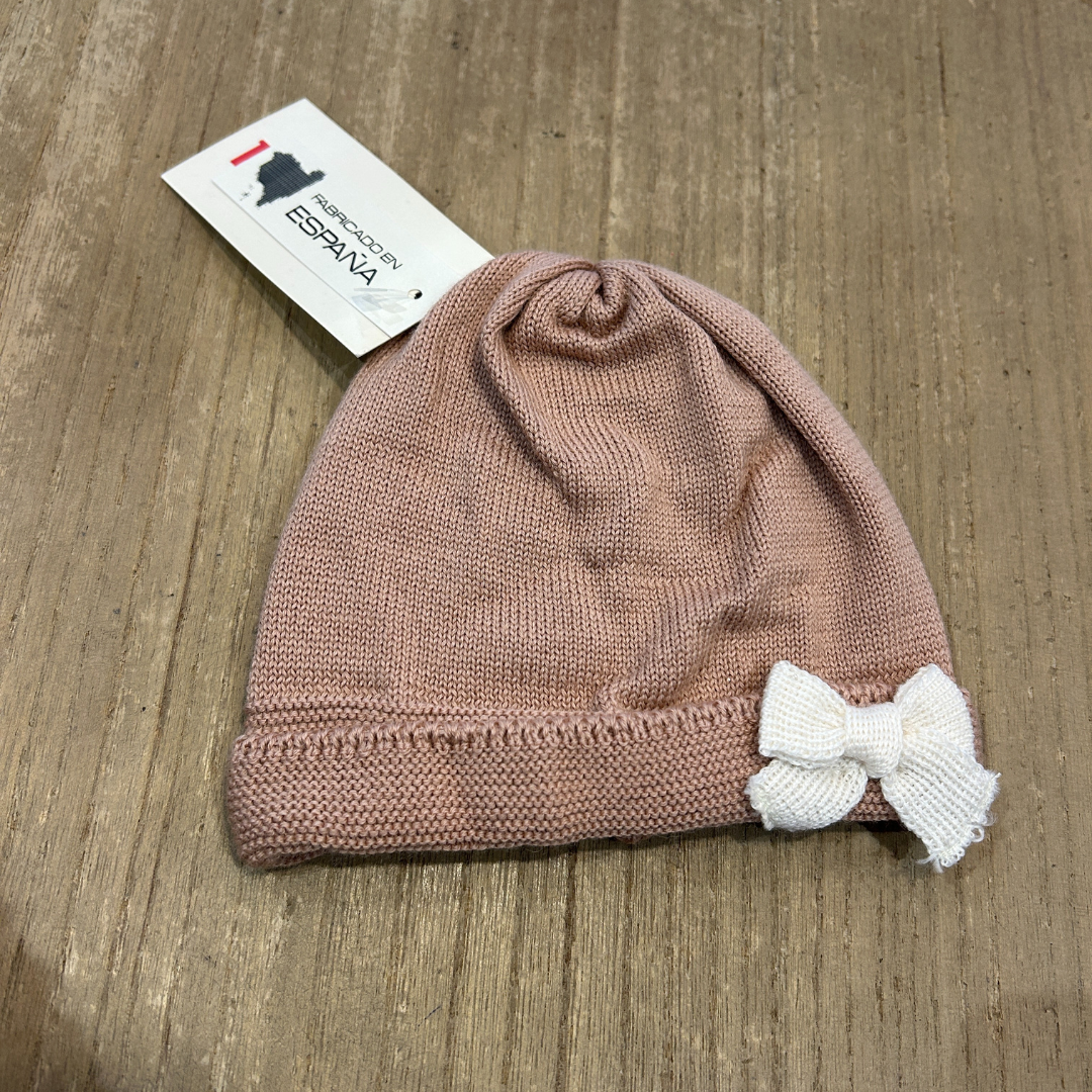 Baby Knitted Hat Rose Pink