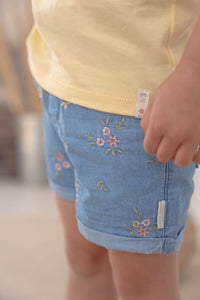 Short Denim Embroidered