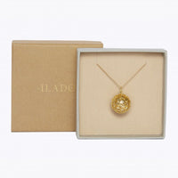 Necklace - Flower of life pregnancy ball Yellow Gold