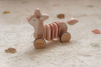 Pull-along wood Deer Fairy Garden