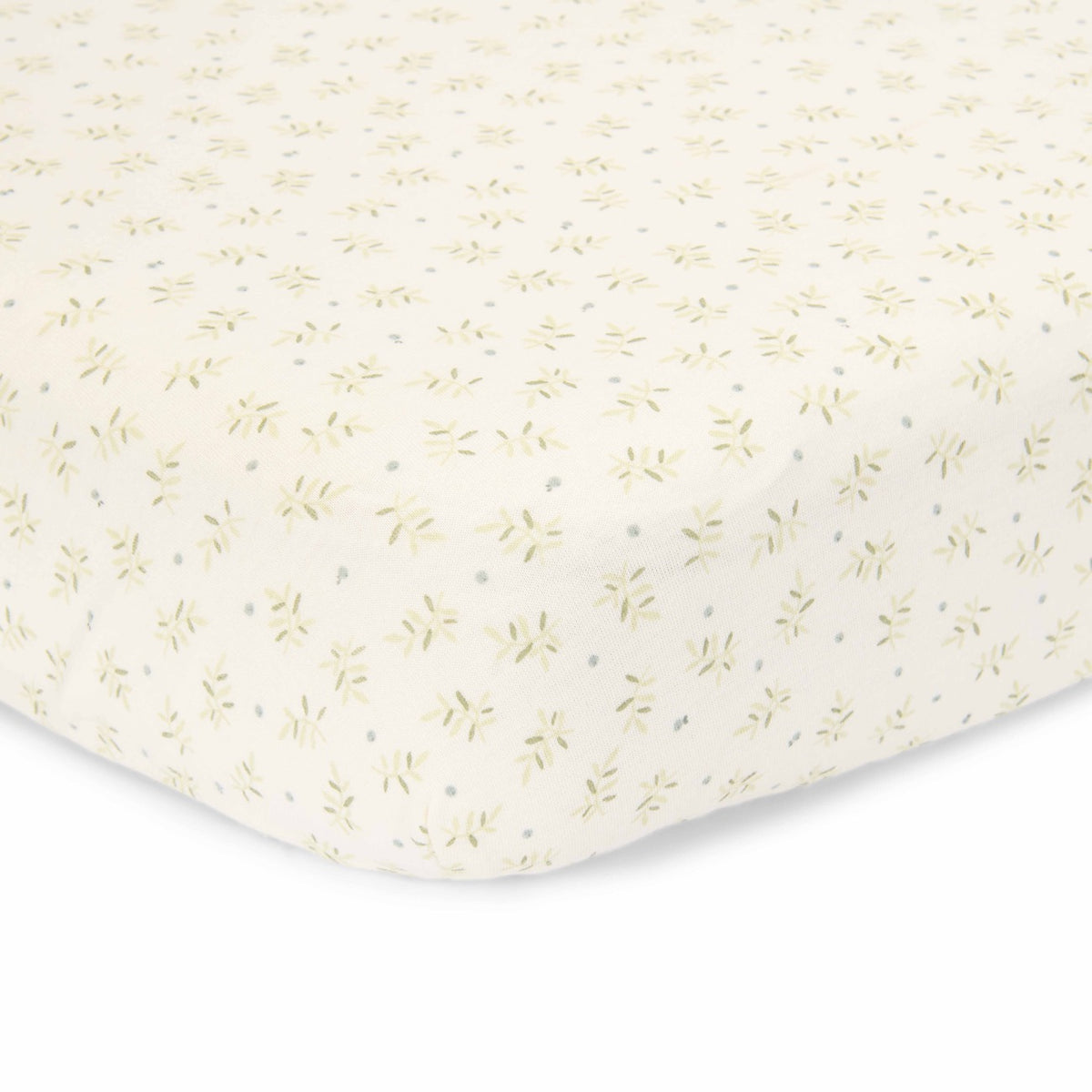 Fitted bassinet sheet Blueberry Leaves