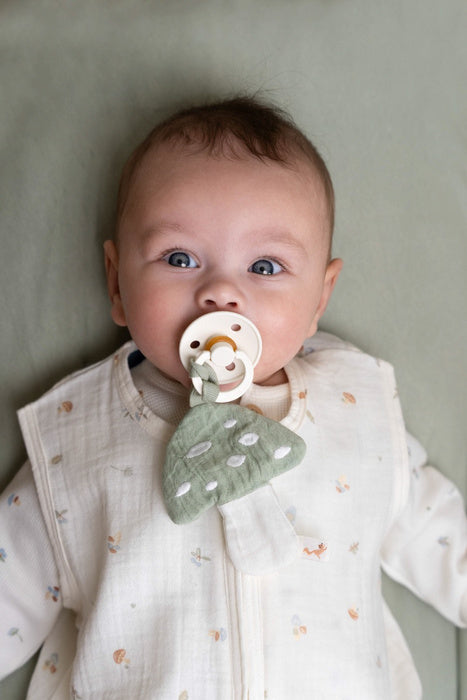 Pacifier cloth muslin Mushroom