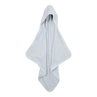 Hooded embroidered towel Blue 100x100cm