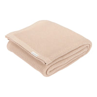 Knitted bassinet blanket Beige