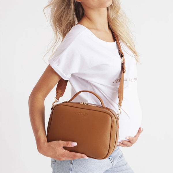 VERA  Stroller Organiser & Crossbody Bag Camel