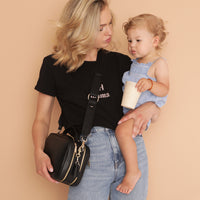 VERA  Stroller Organiser & Crossbody Bag Black