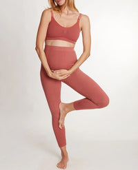 Zo√© maternity leggings terracotta