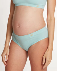 Zoé maternity low-rise briefs Celadon