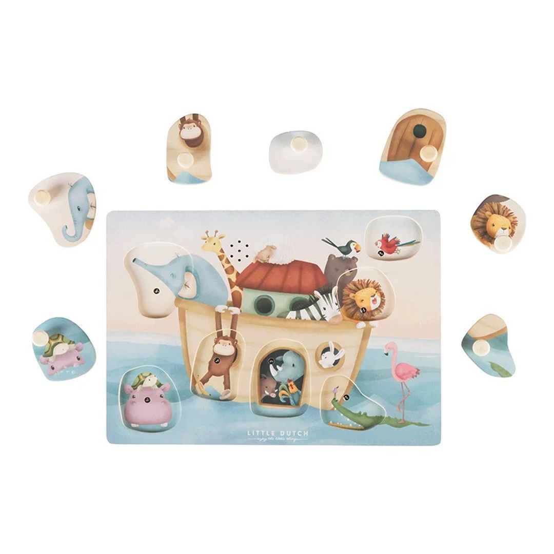 Wooden Sound puzzle Noahs Ark FSC