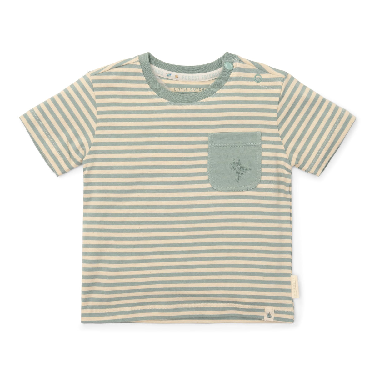 Short Sleeve T-Shirt Forest Green Stripe