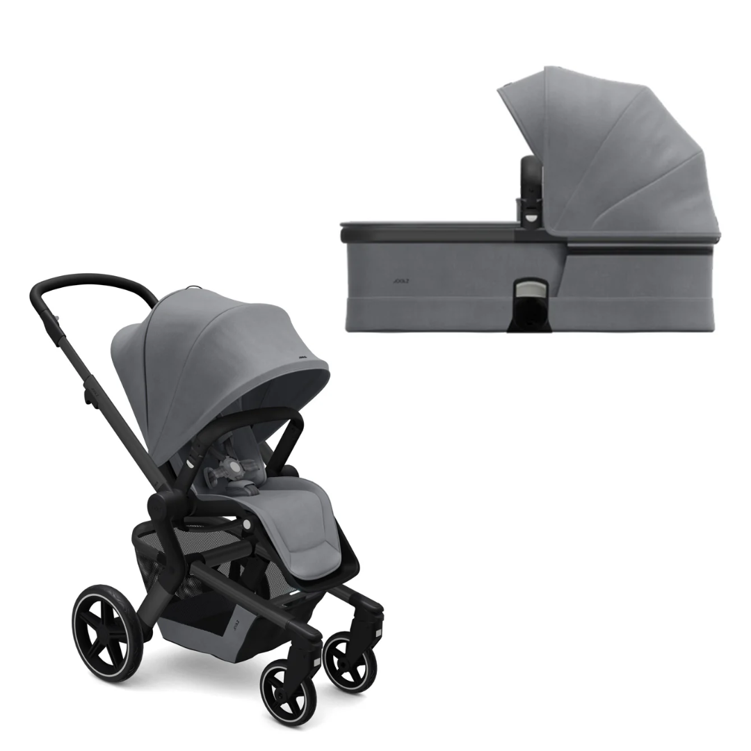 Joolz Hub+ with Cot Stone Grey Complete Bundle