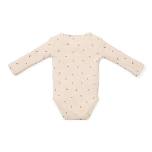 Long sleeve bodysuit overlap Green Leave