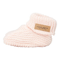 Knitted Baby Booties Pink