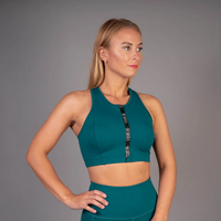 Teal Empower Sports Bra