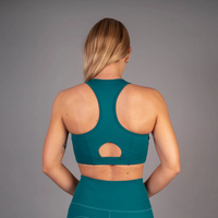 Teal Empower Sports Bra