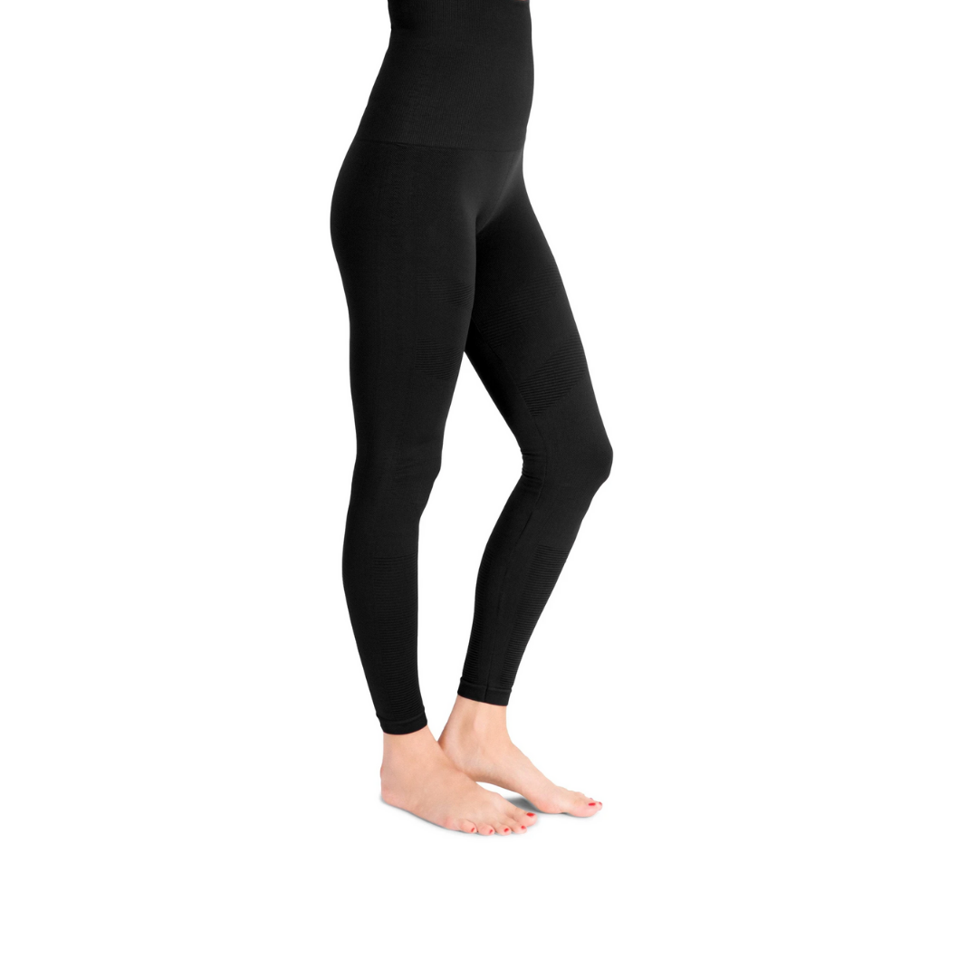 Mother Tucker® Moto Compression Leggings by Belly Bandit in Black