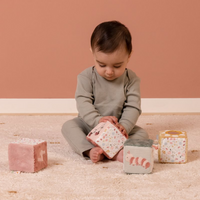 Set of soft cubes Flowers & Butterflies