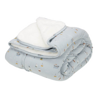 Cot blanket Sailors Bay Blue