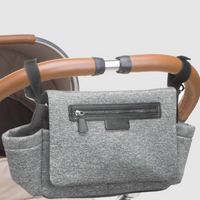 Stroller Organiser Luxe Scuba Grey