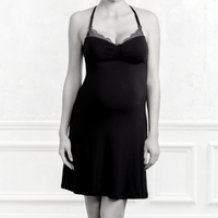 Maternity and nursing nightdress - Serenity - Black