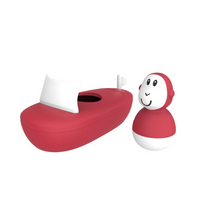 Bathtime Boat Set Red