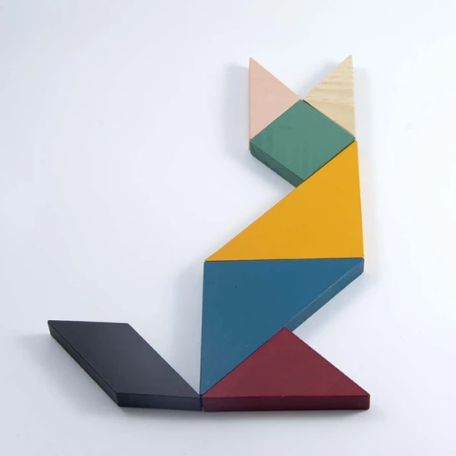 Wooden Tangram Earth