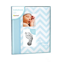 Chevron Babybook - Blue