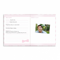 Chevron Babybook - Pink