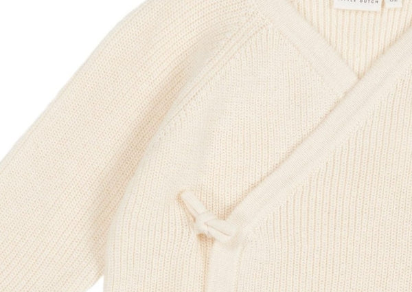 Knitted cardigan wrap Soft White