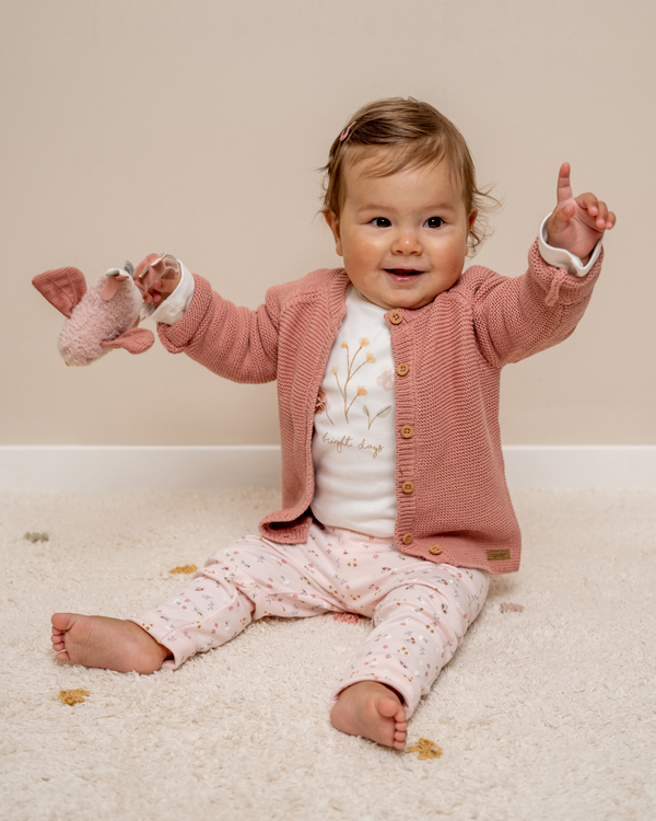 Knitted Cardigan Blush Pink