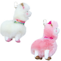 Lama Key Chains Pink & White