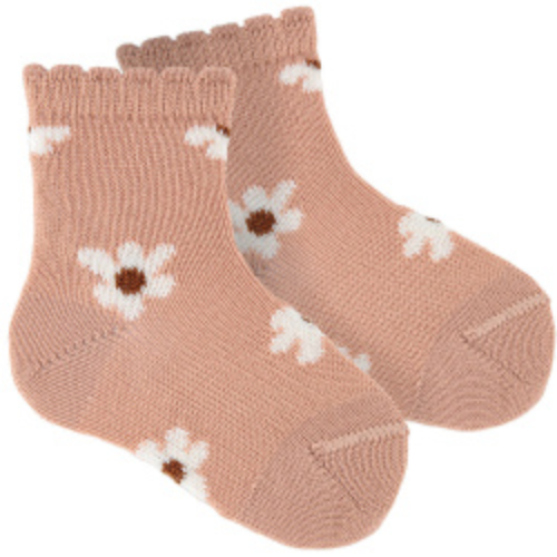 Merino Wool-Blend Floral Short Socks Make-Up