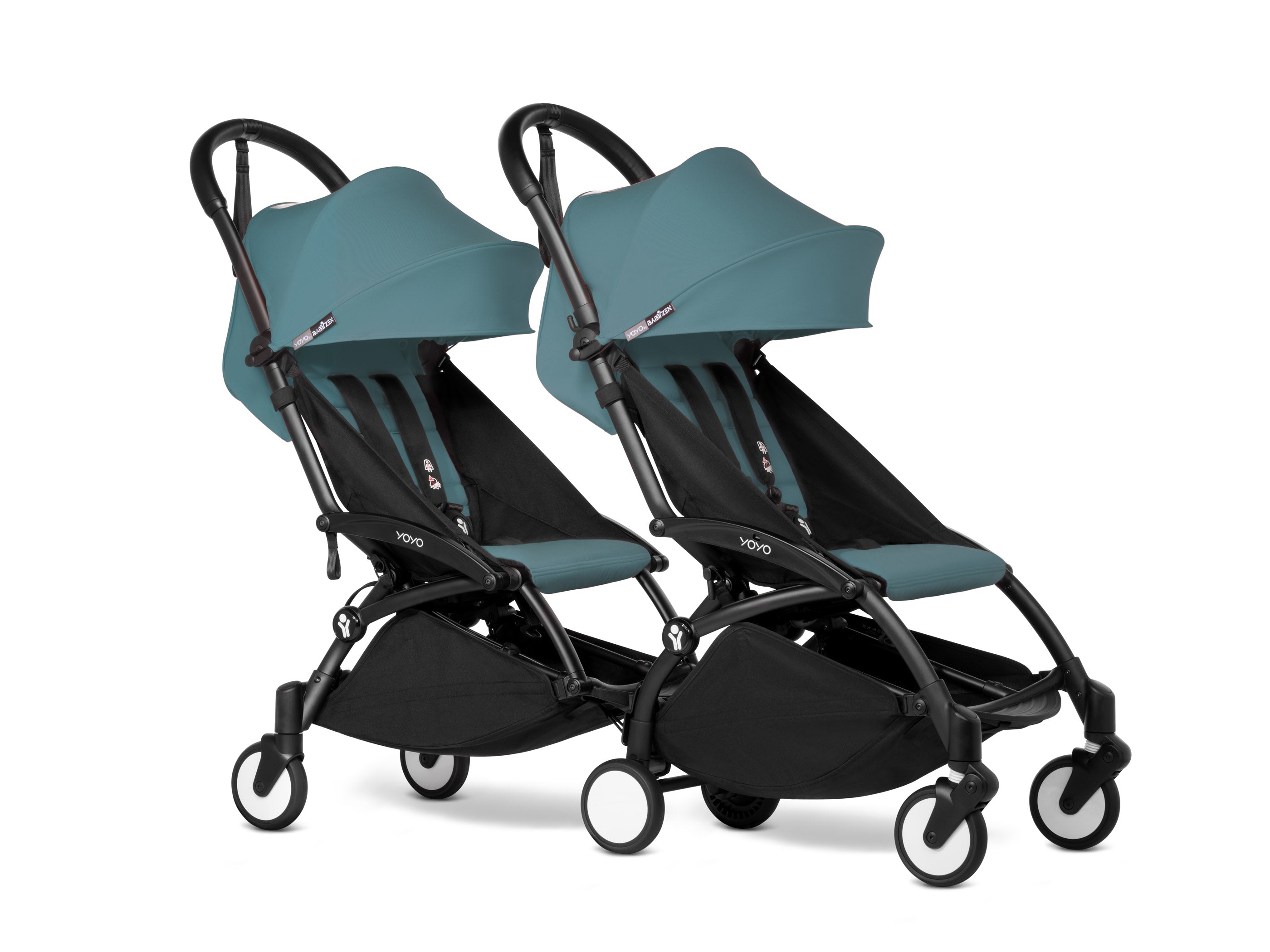 Double stroller with kickboard best sale