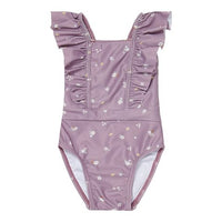 Bathsuit volants Mauve Blossom