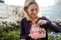 Pink Dots Insulated Bottle + Lunchbox Duo Set